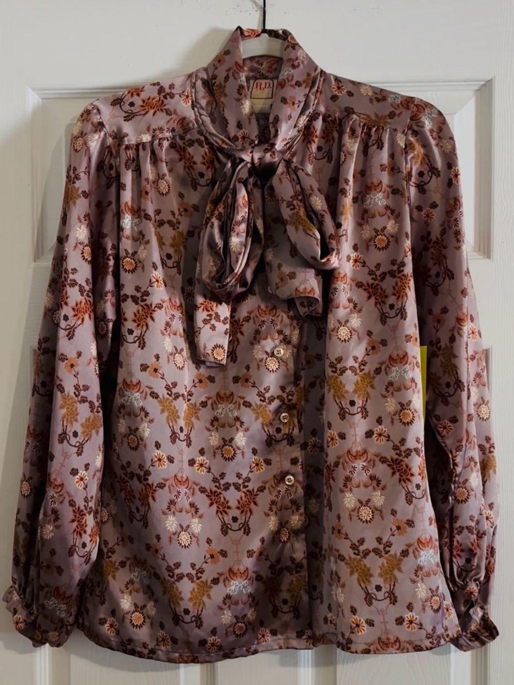 Vintage 1970s R.D. #2 Floral Blouse – Medium